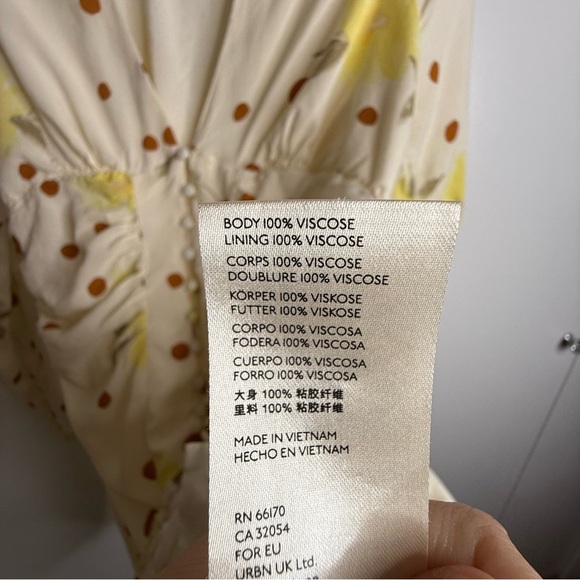 Free People - Date Night Mini Dress in Sunshine Combo - Polka Dot Long Sleeve - Picture 9 of 12